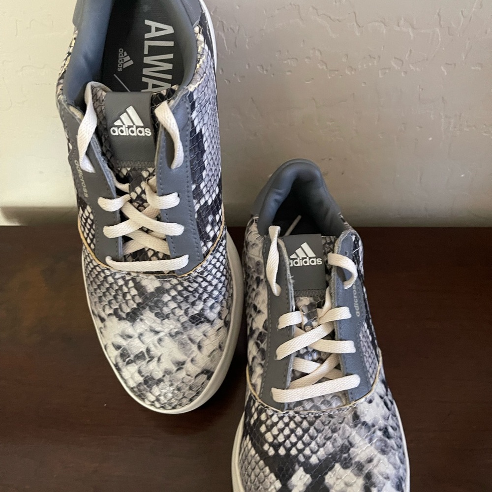 Adidas Monochrome Snake Pattern Sneakers